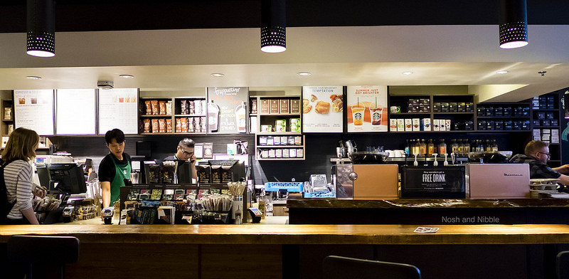 Inside Starbucks on Granville at West Georgia