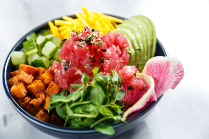 Deighton Cup Ahi Tuna Poke Bowl