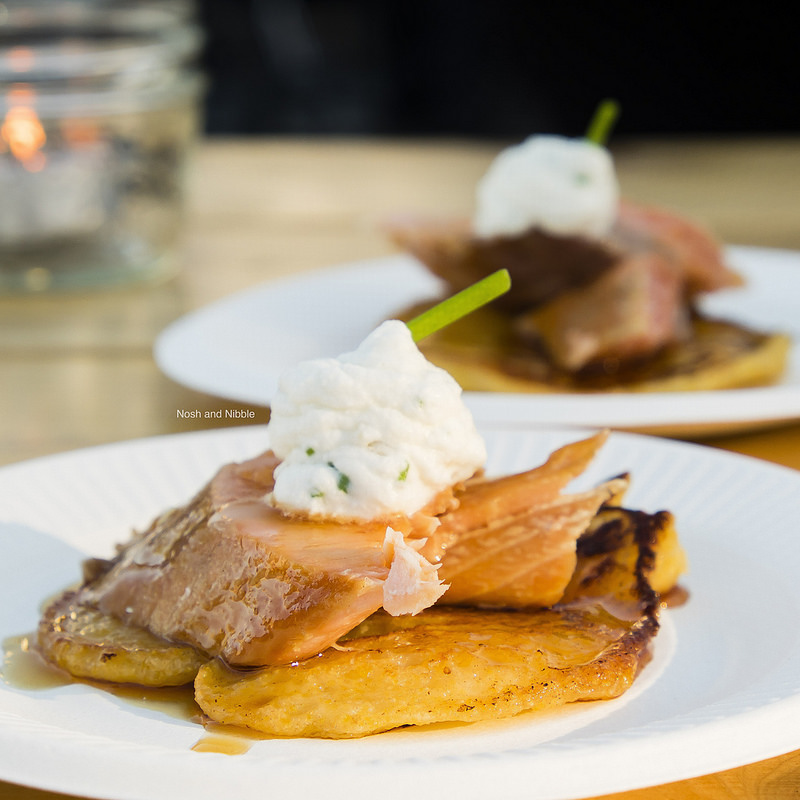 Smoked Salmon Johnny Cake