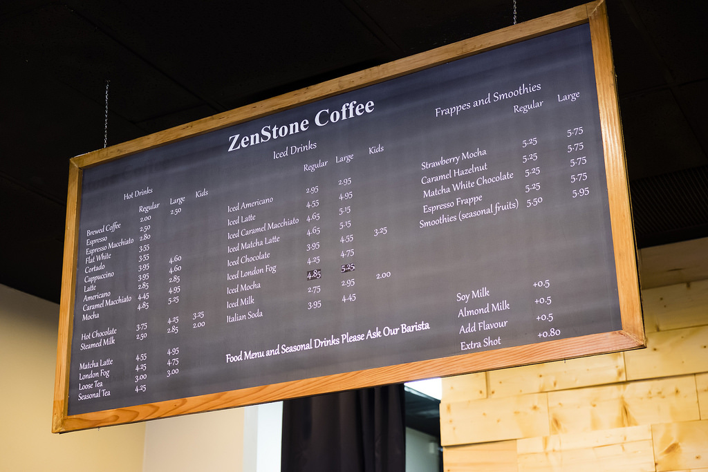 zenstone-coffee-menu