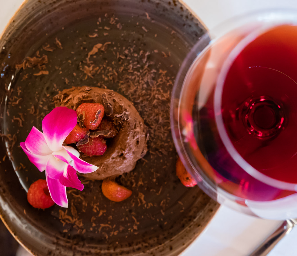 semiahmoo-winemaker-dinner-chocolate-marquise-sokol-blosser-orchard-block-pinot-noir