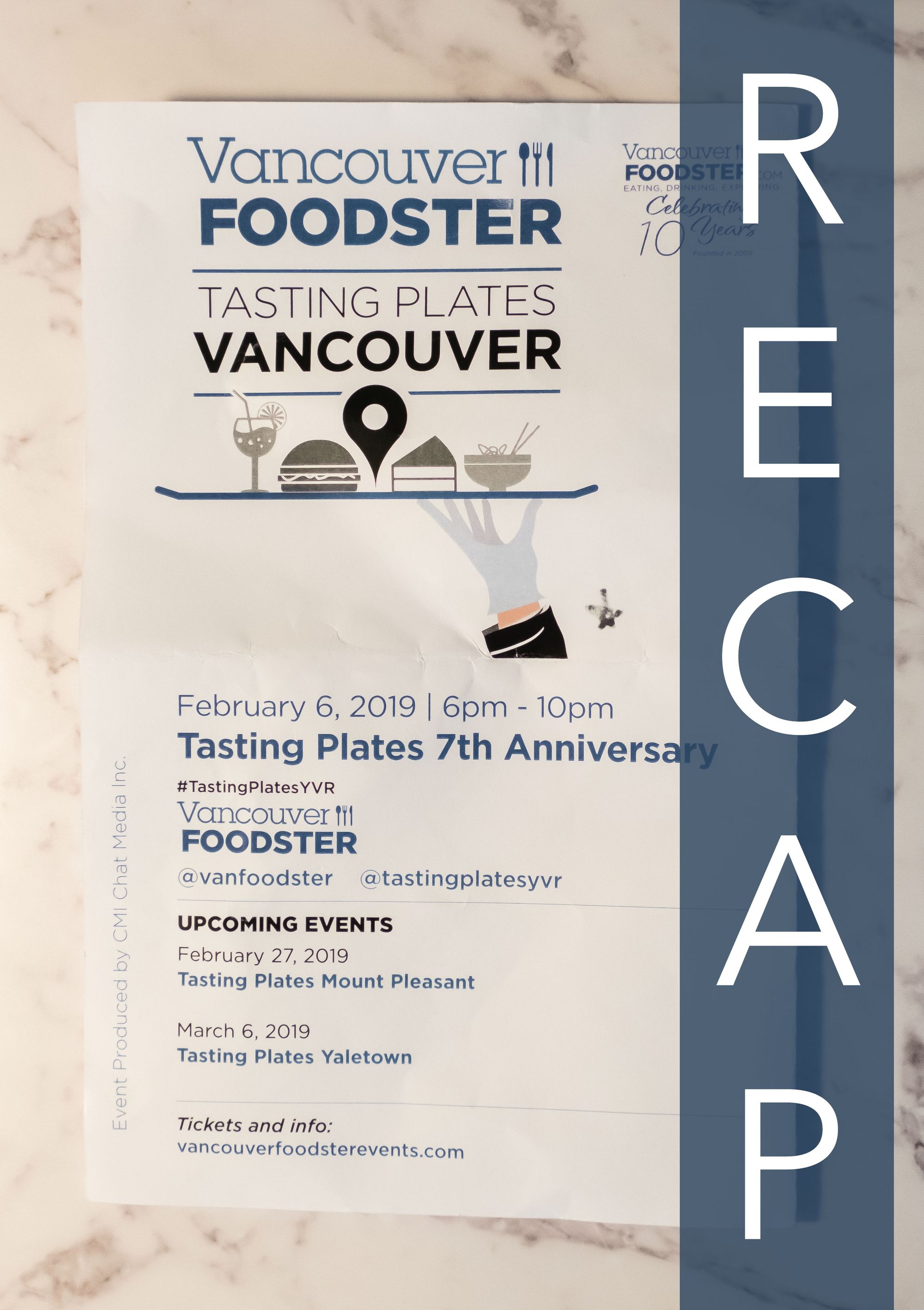 Tasting Plates 7th Anniversary Vancouver