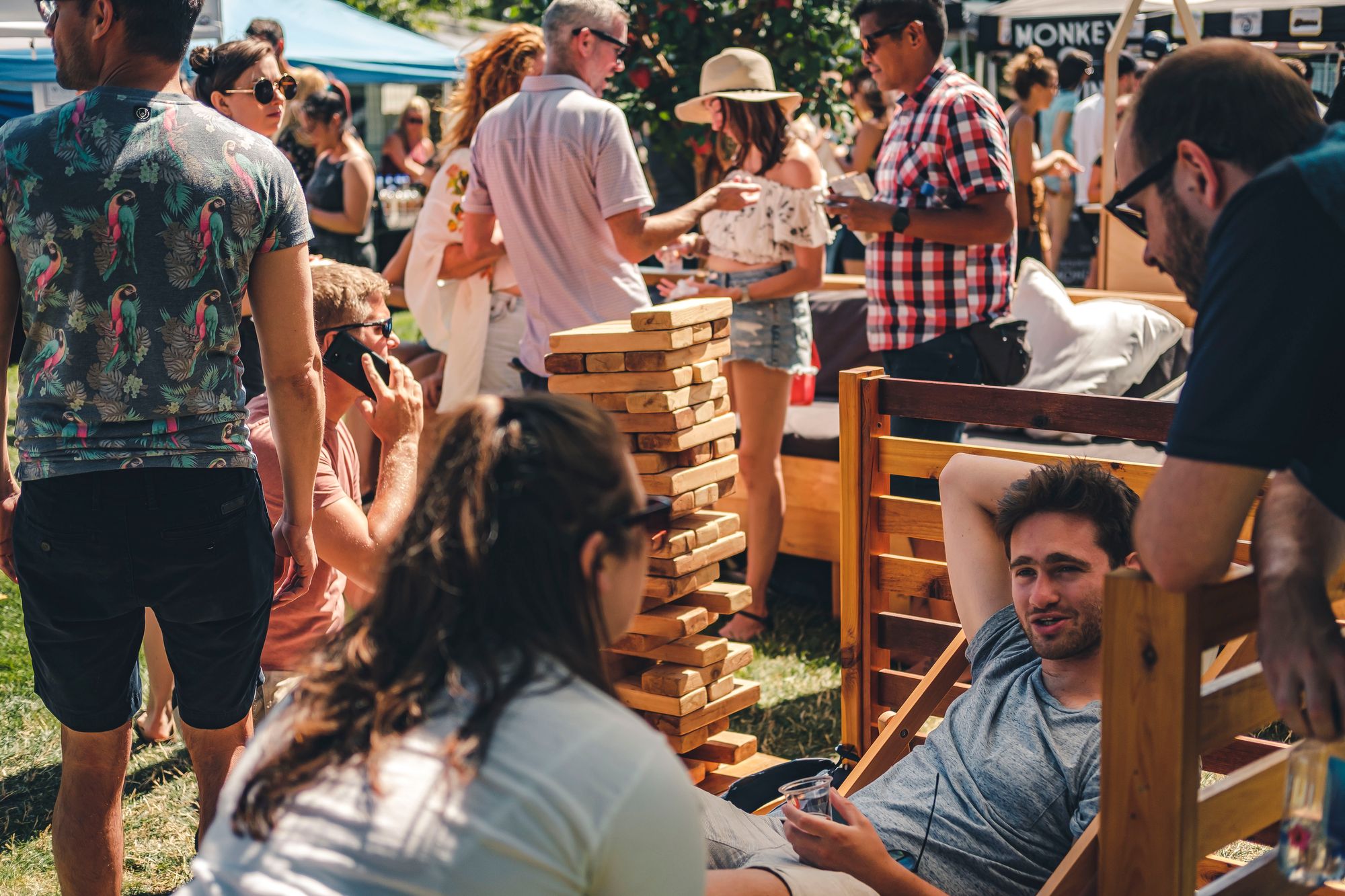 Lounging at Punch Bowl Festival