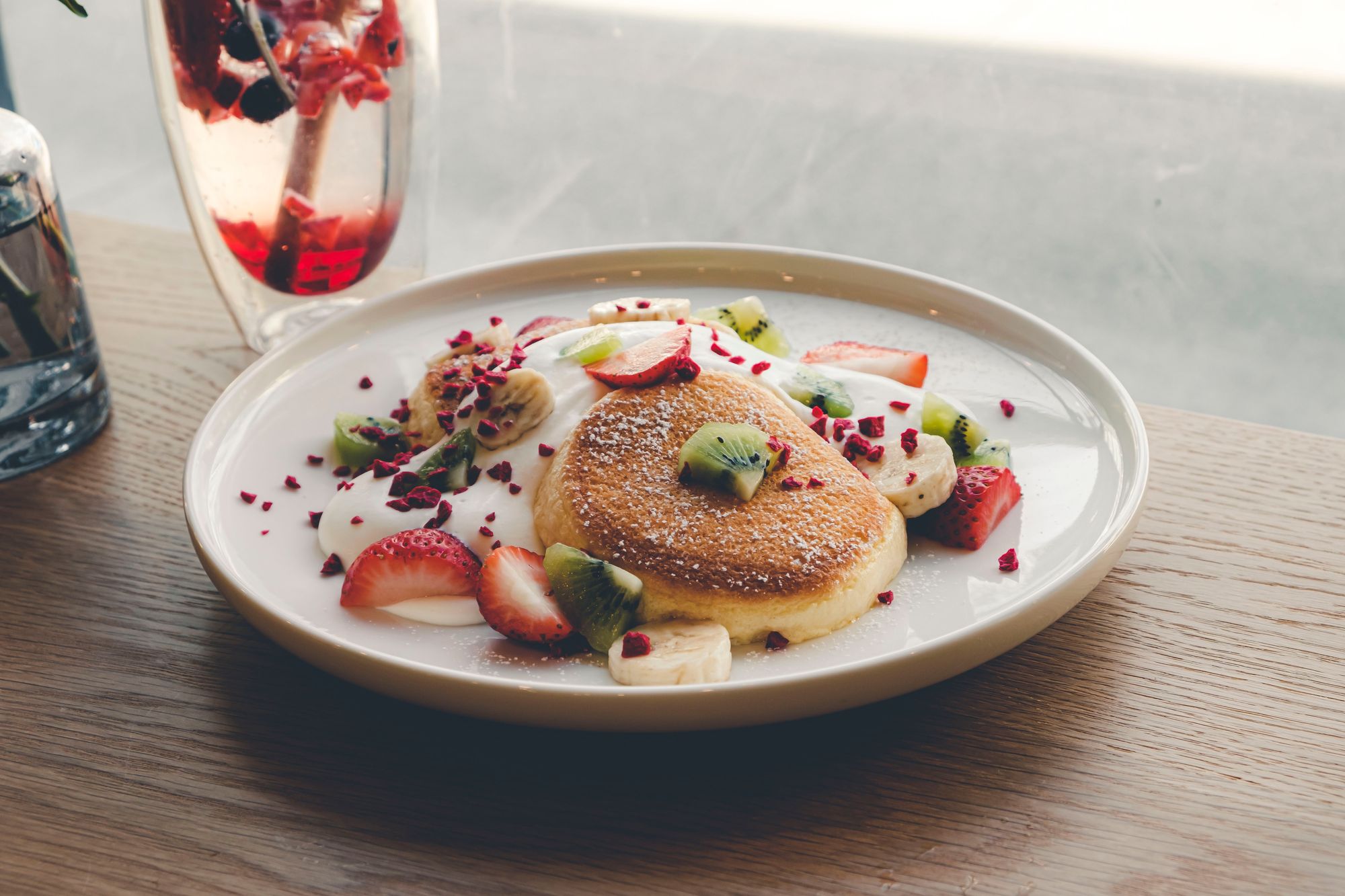 Mixed Fruit Soufflé Pancake