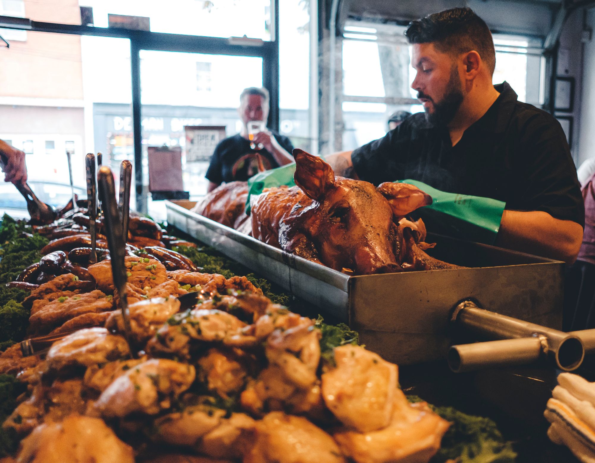 Giant Meat Board and Pig Roast