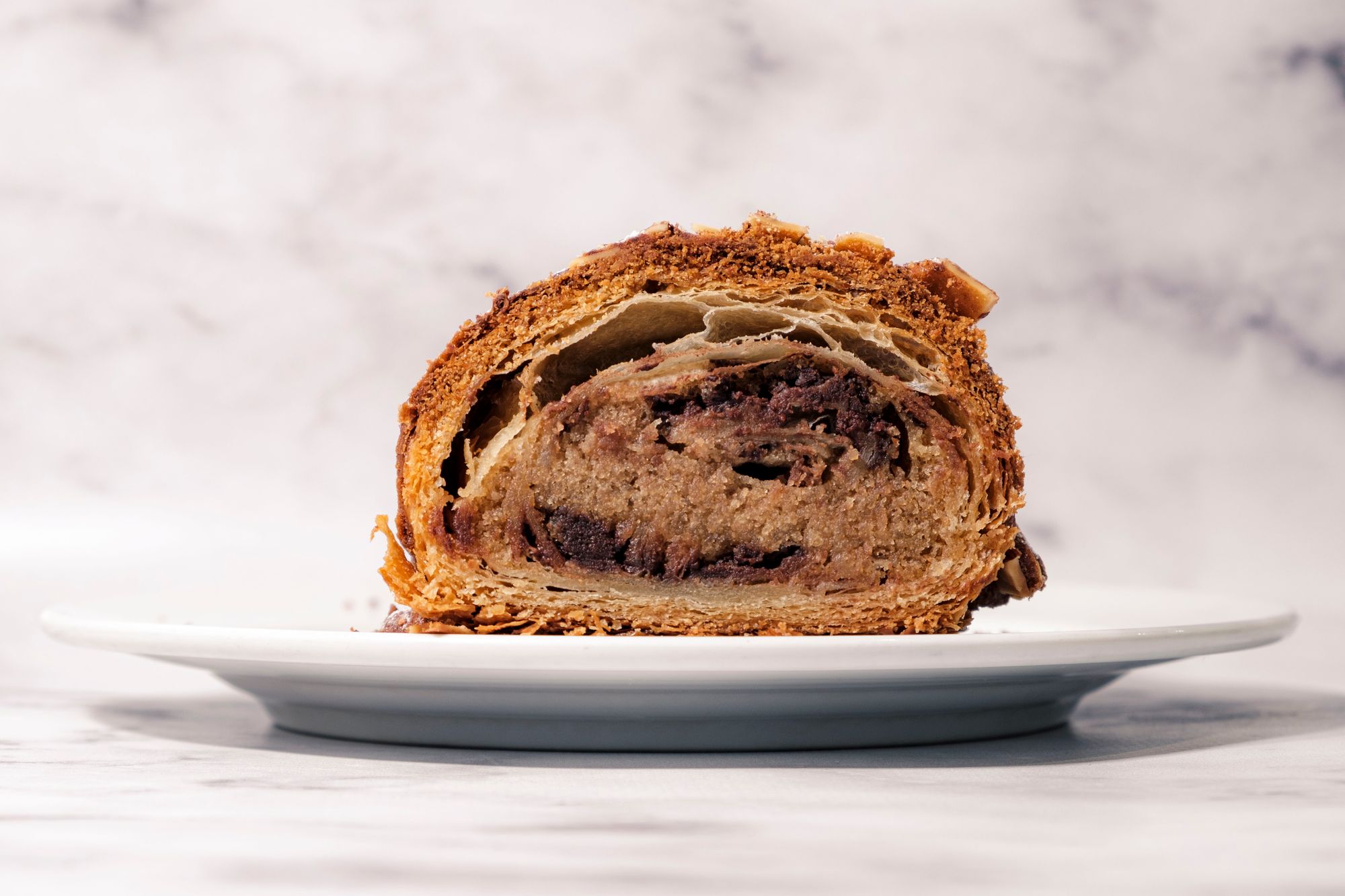 BjornBar Bakery Tiramisu Croissant - Cross Section