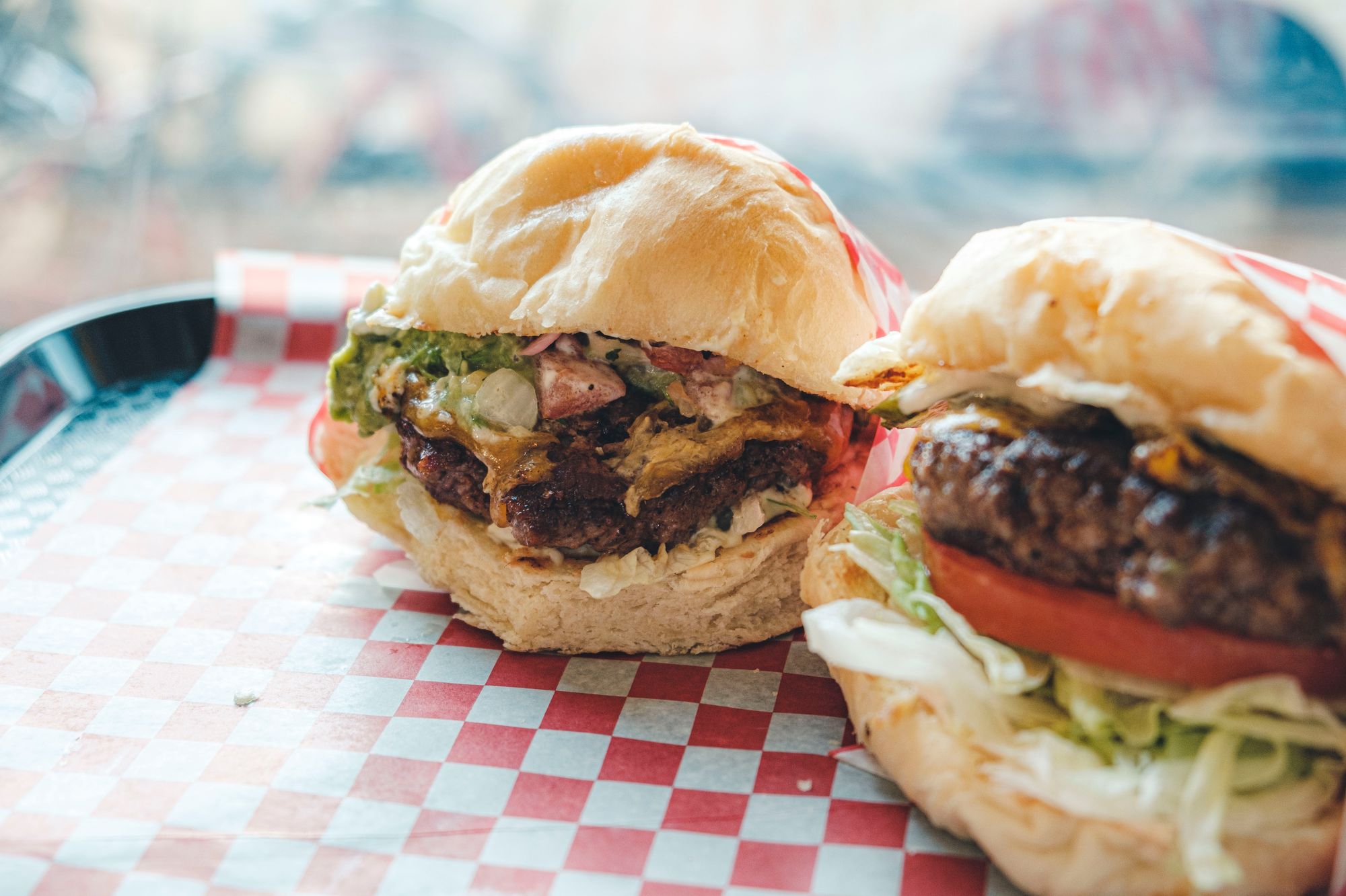 Left: South of the Border Burger