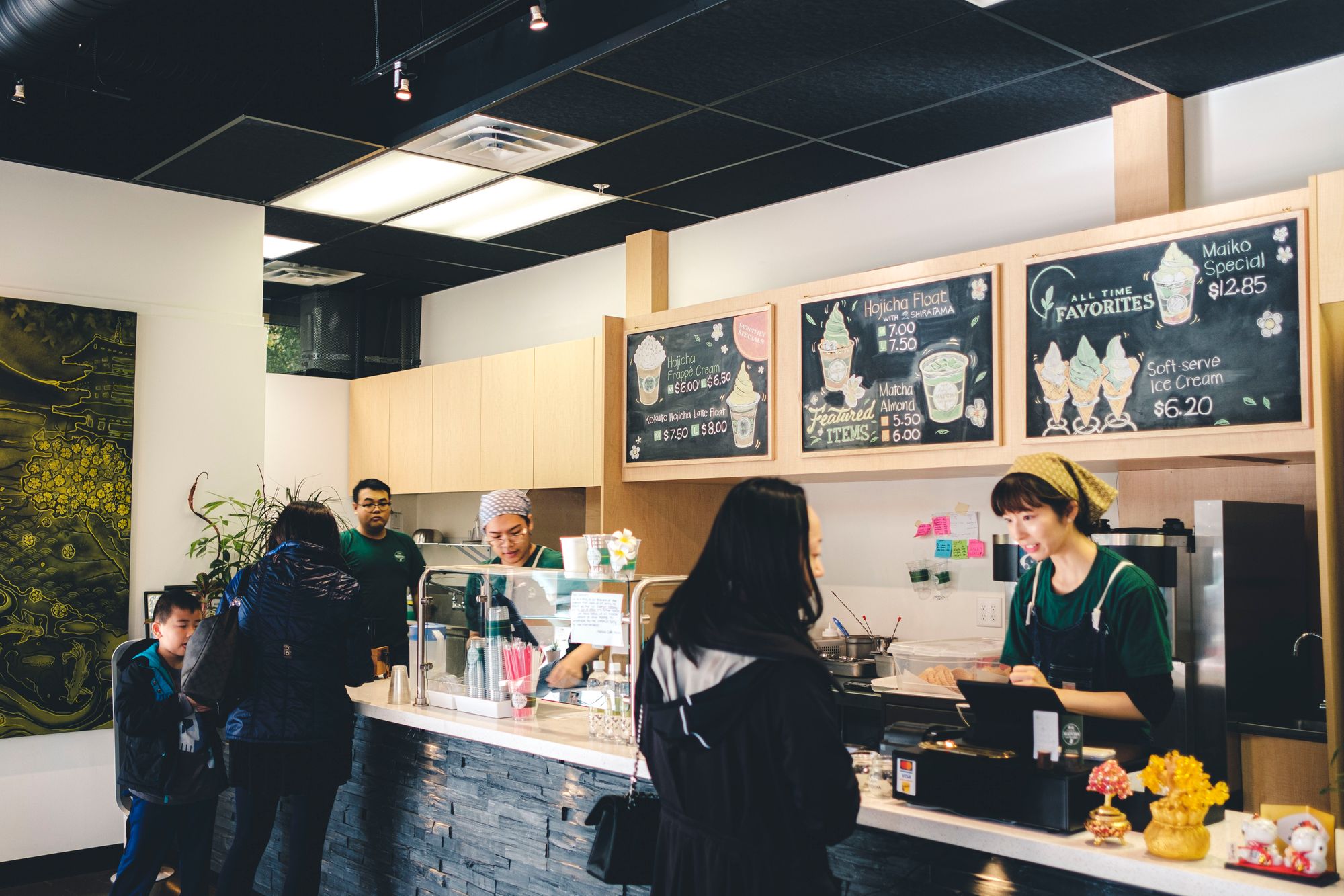 Inside Matcha Cafe Maiko