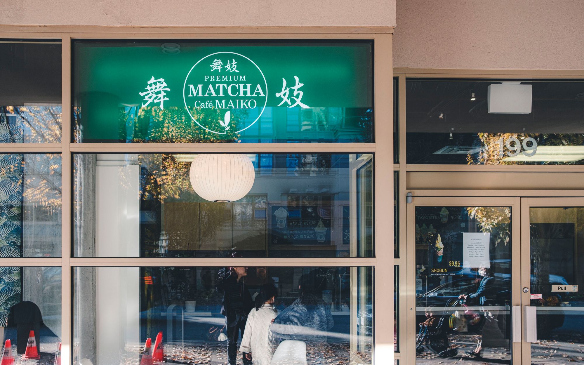 Outside Matcha Cafe Maiko