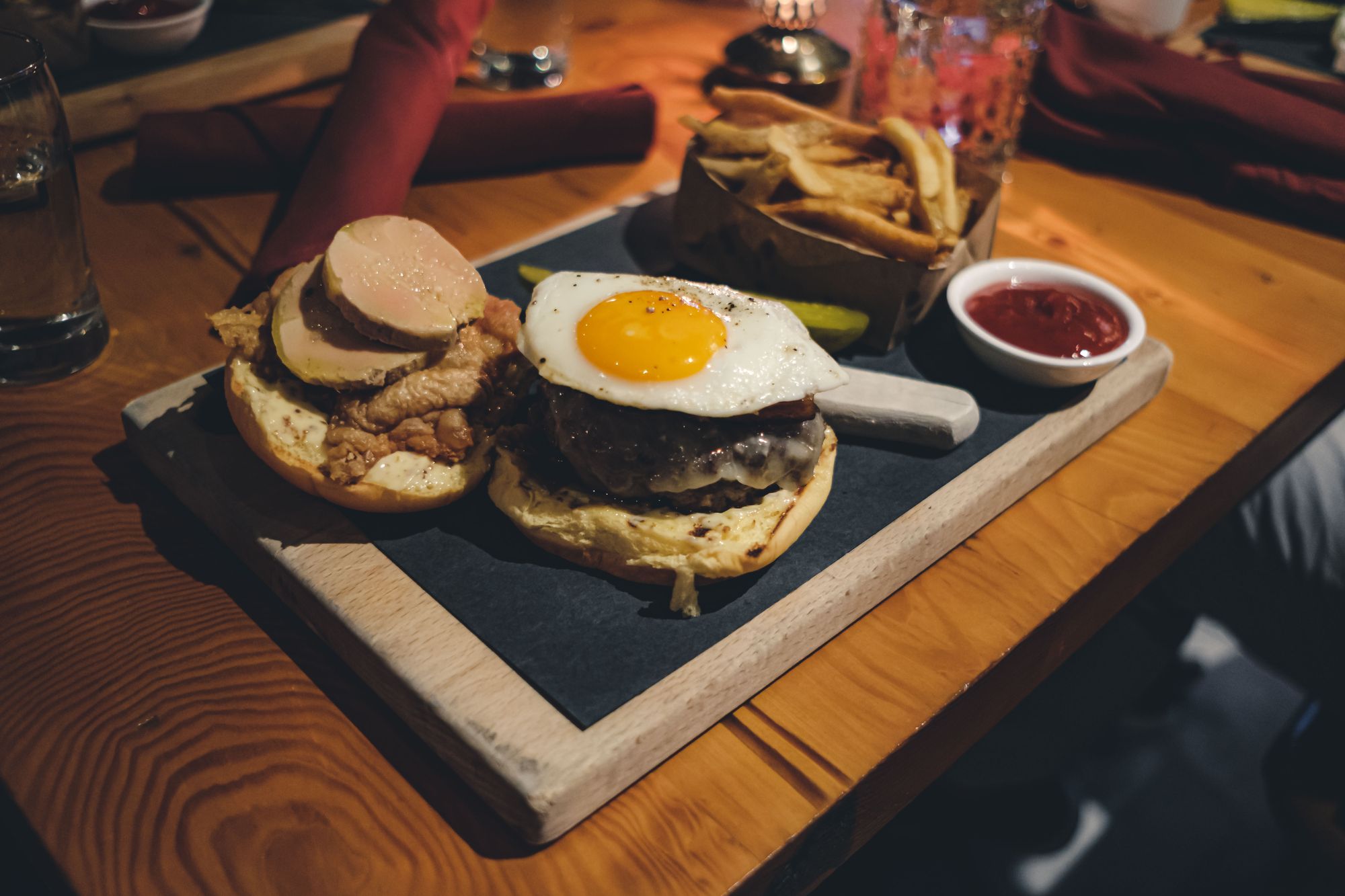 Fully-loaded Pourhouse Burger ($39)
