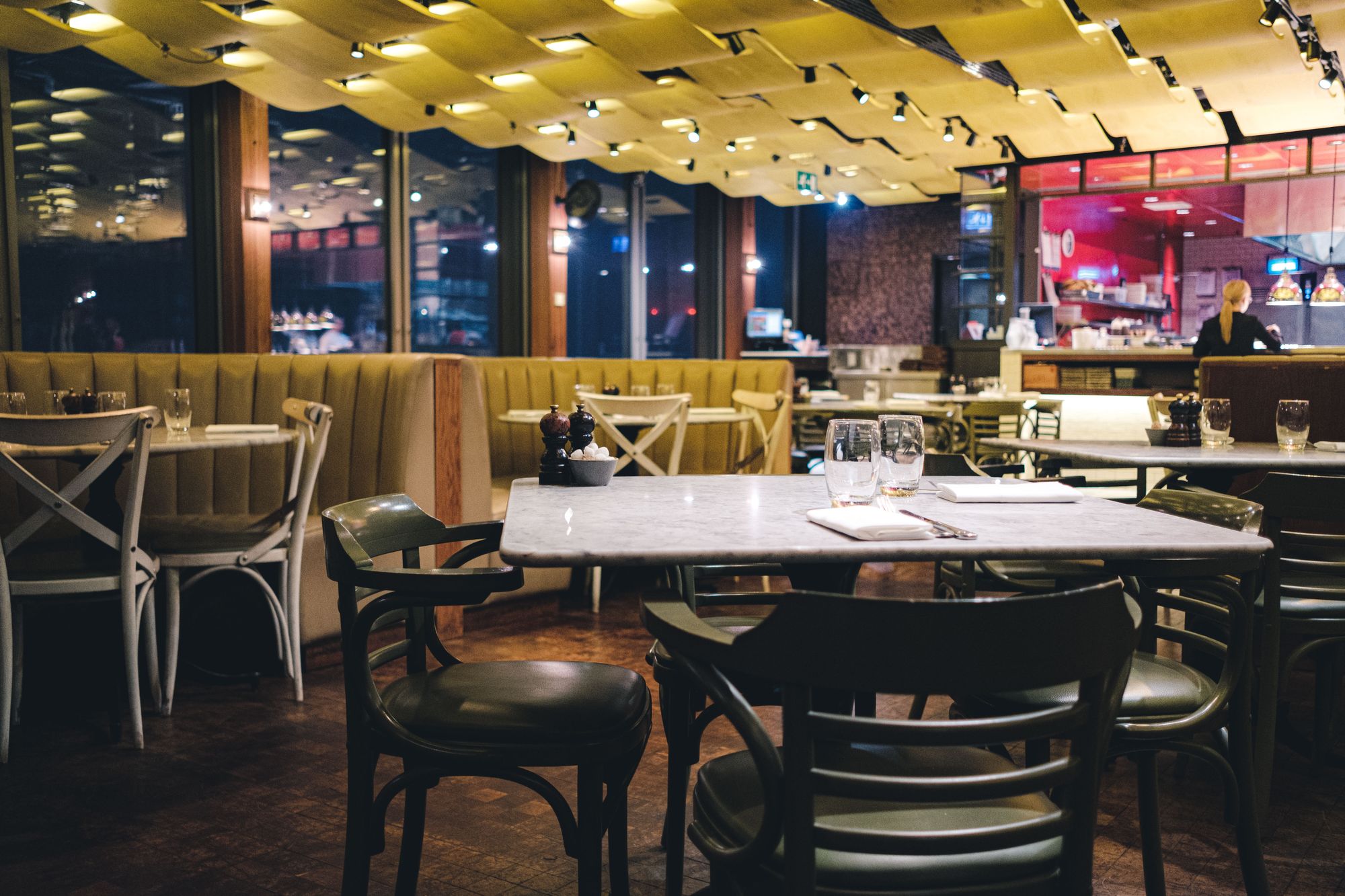 Inside Duck and Waffle