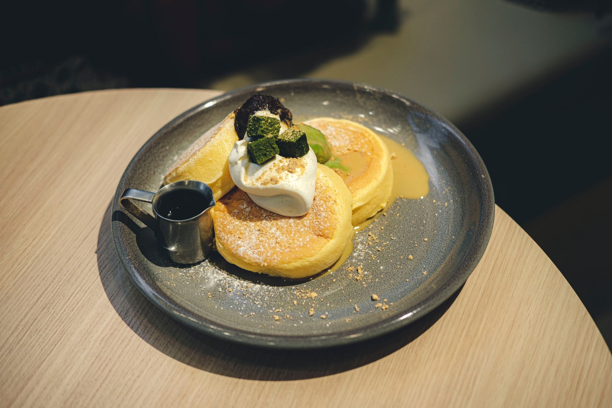 Matcha Soufflé Pancake from Flipper's