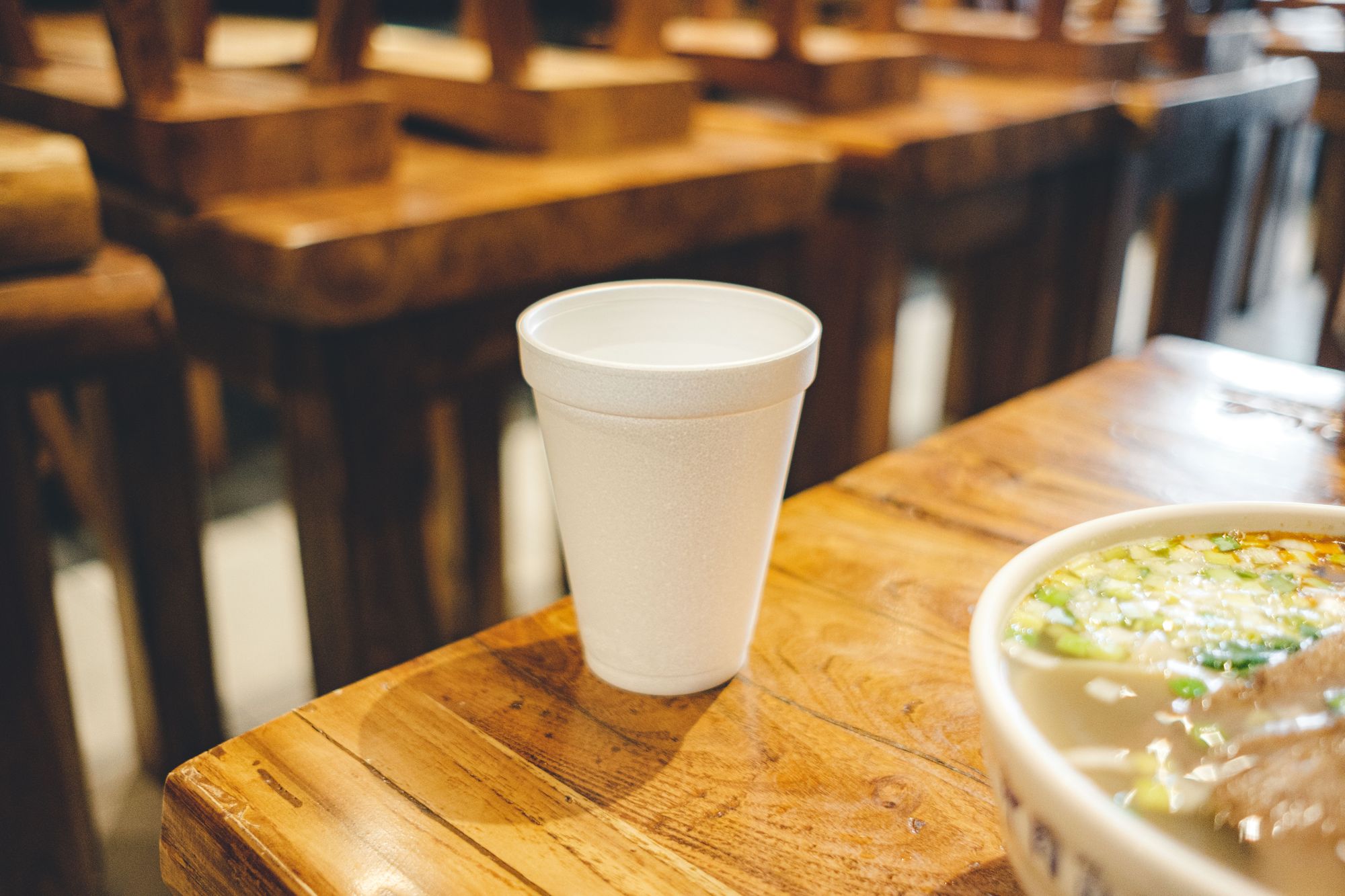 Water in Styrofoam Cup