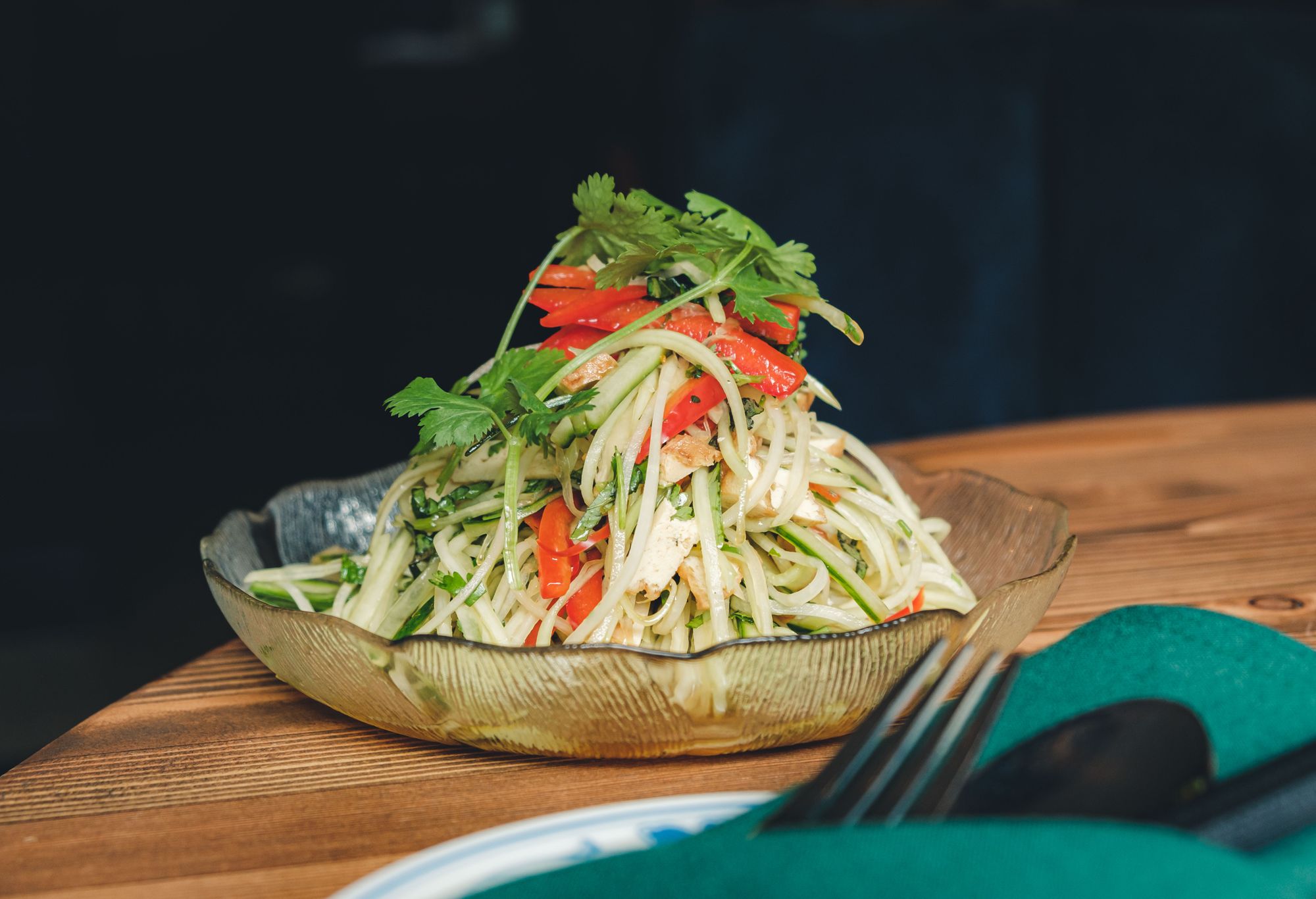 Tofu Green Papaya Salad