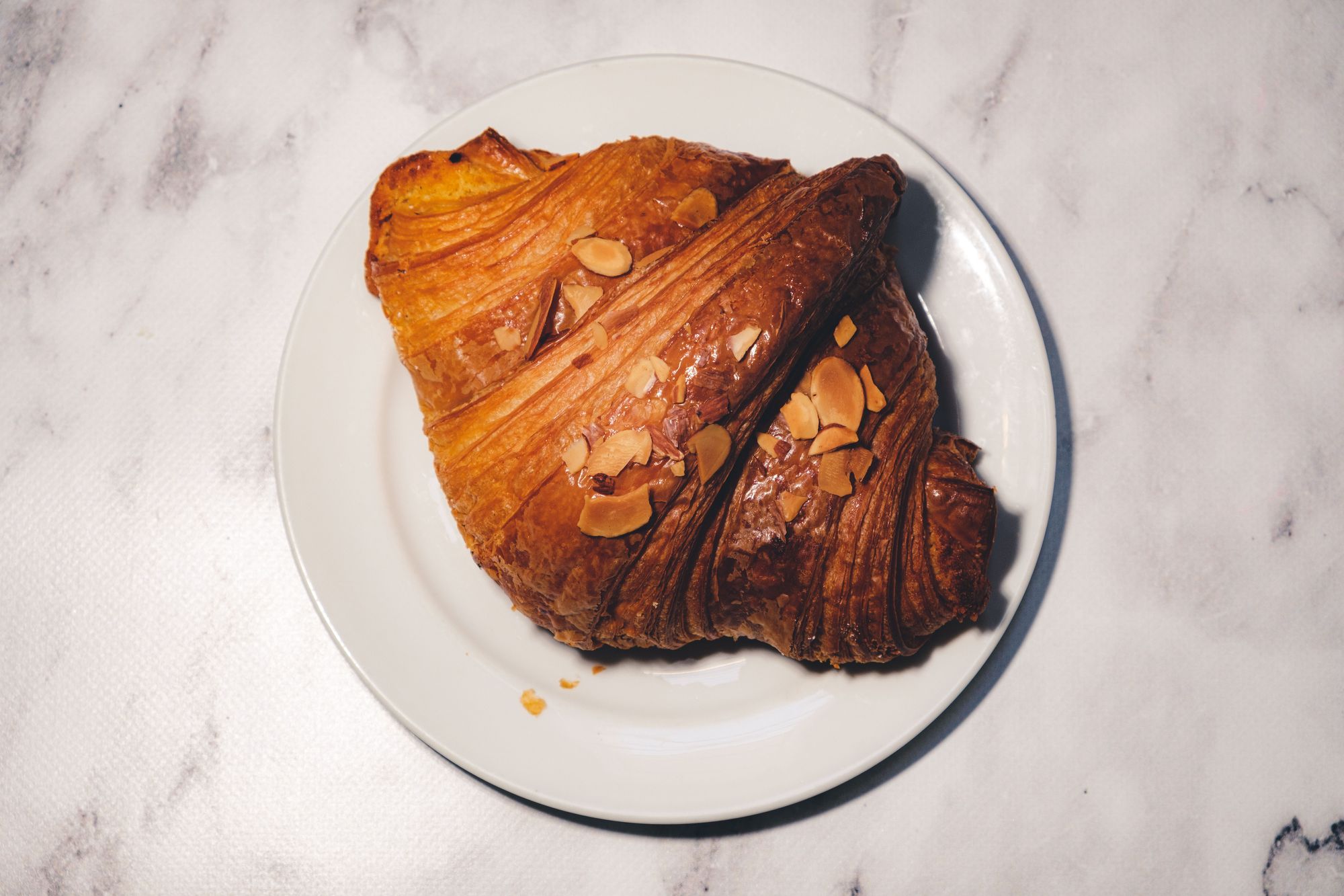 Little Fox Bakehouse Almond Croissant ($3.75) - Overhead