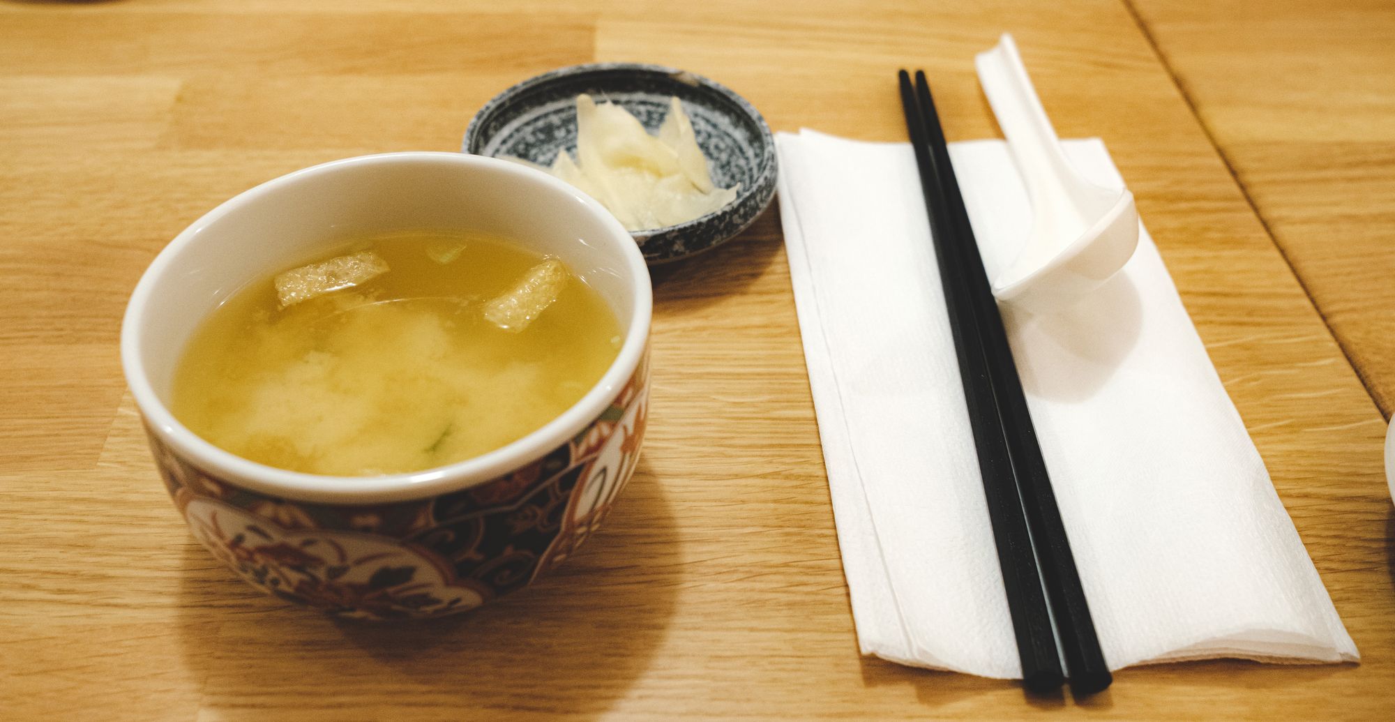 Miso Soup and Pickled Radish