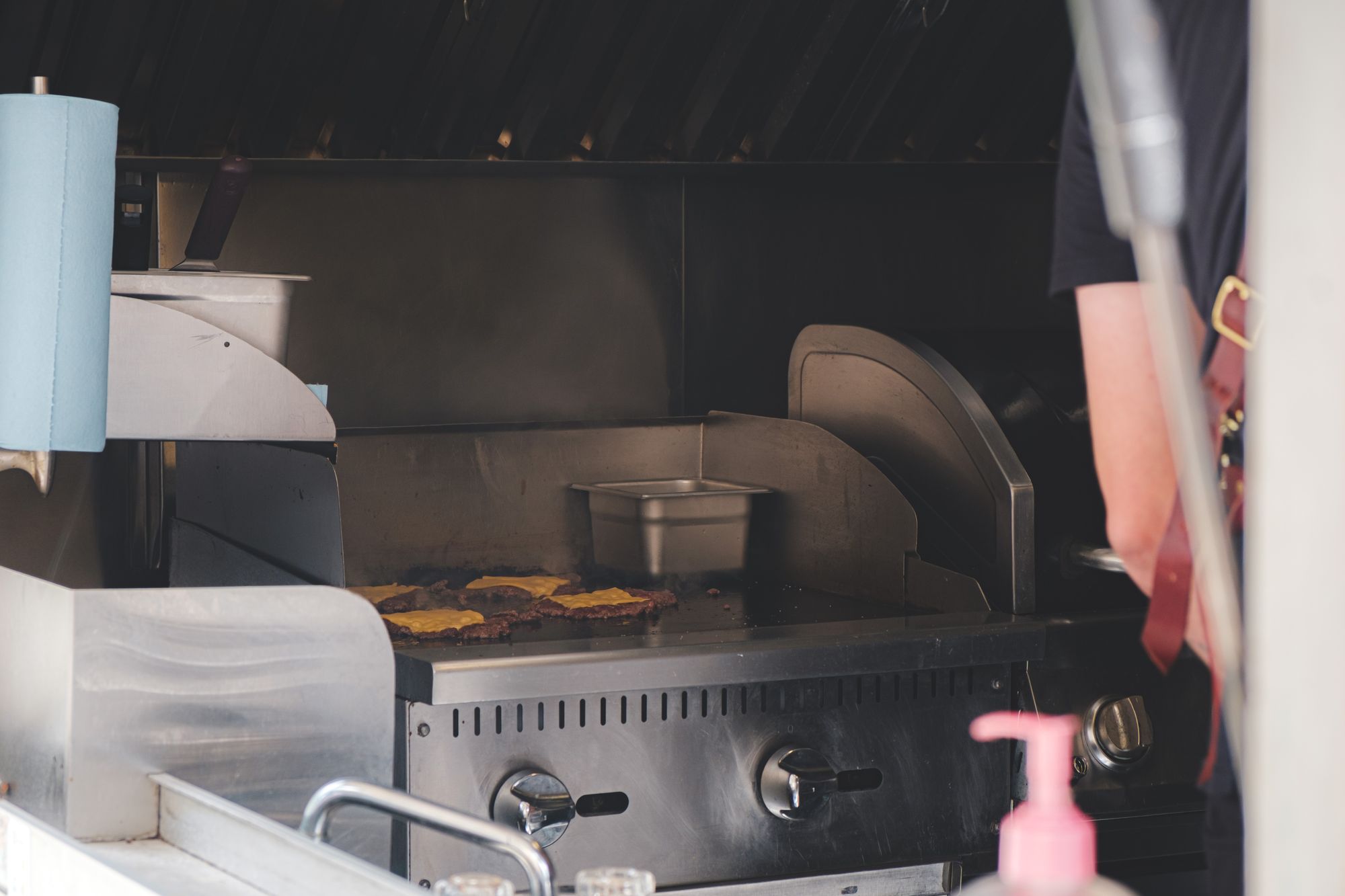 Inside Burgerland Smash Up Food Truck