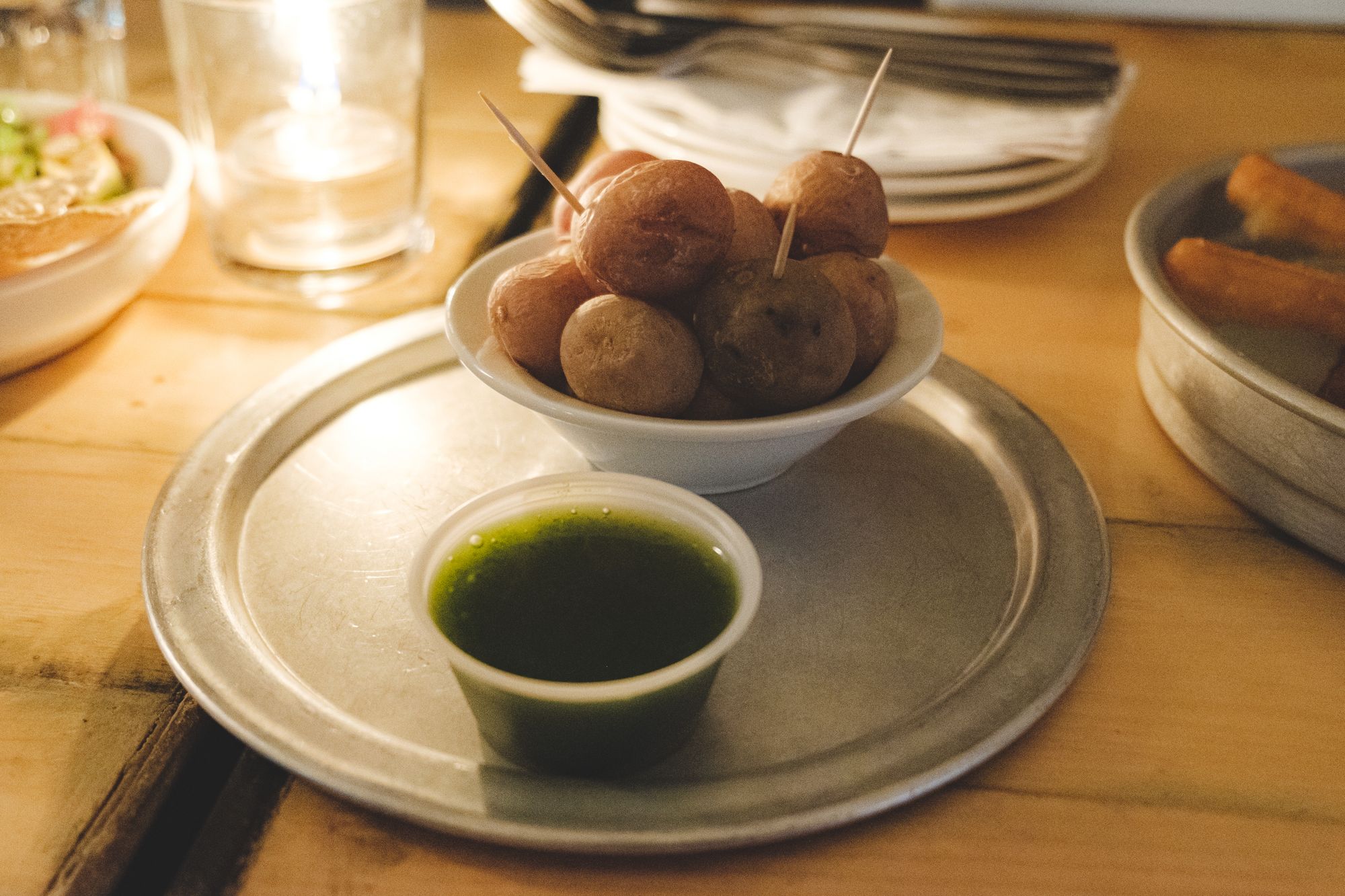 Patatas Arrugas Con Mojo Verde