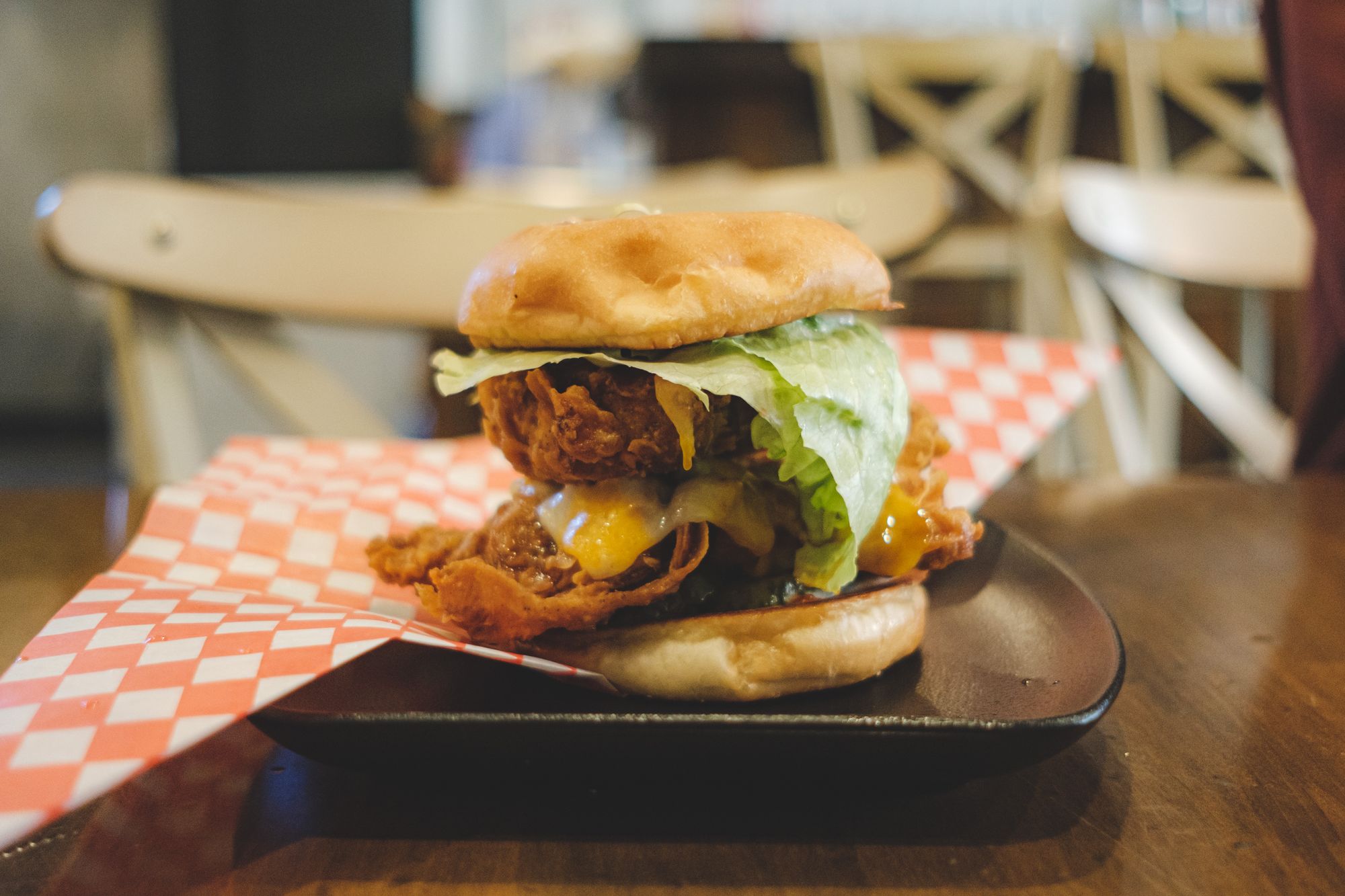 Double Decker Fried Chicken Sandwich