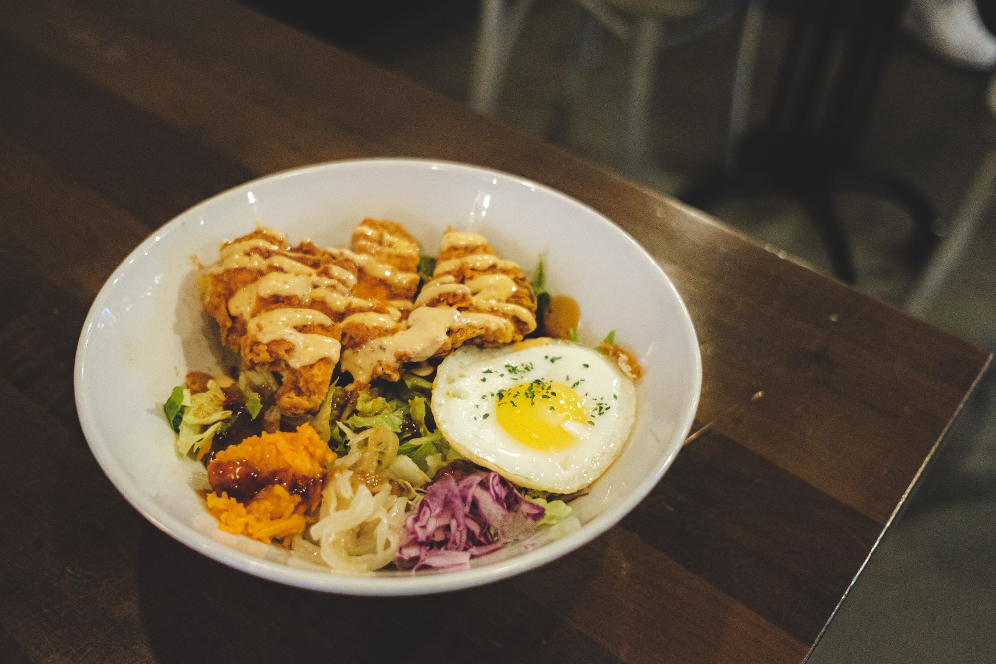 Fried Chicken Breast Bowl