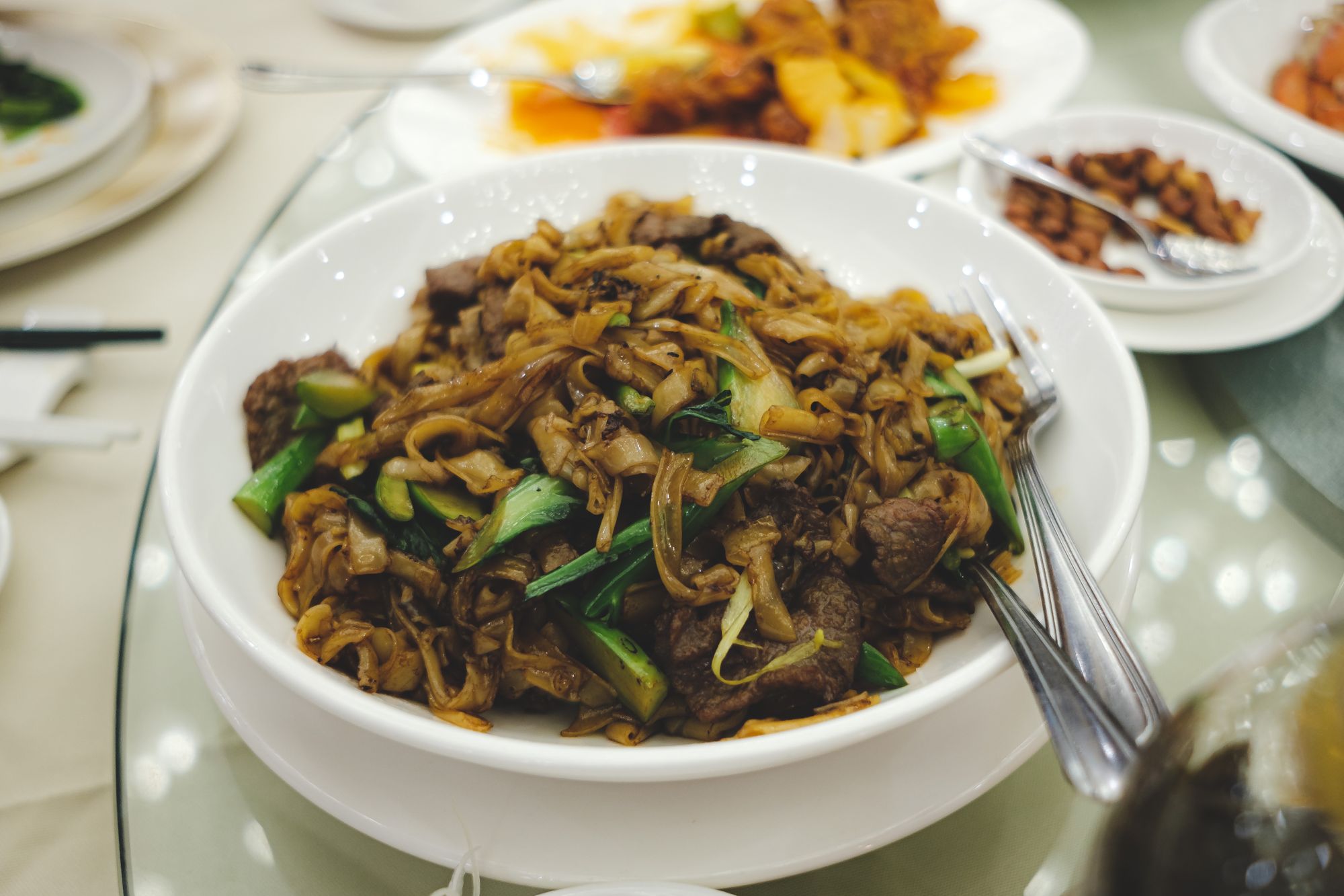 Stir-Fried Flat Rice Noodles with Beef