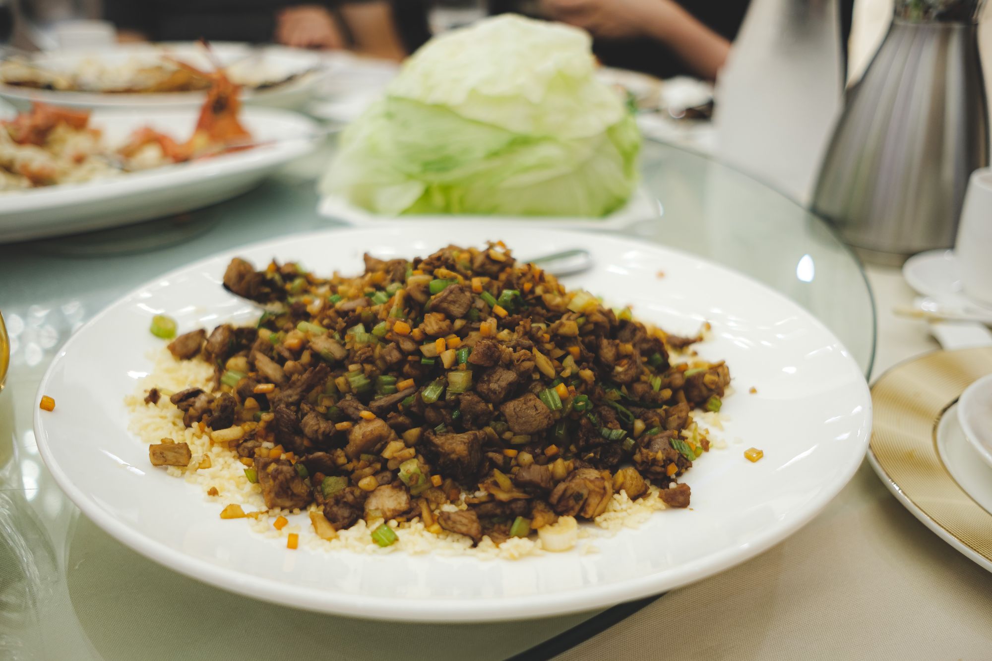 Peking Duck Lettuce Wrap