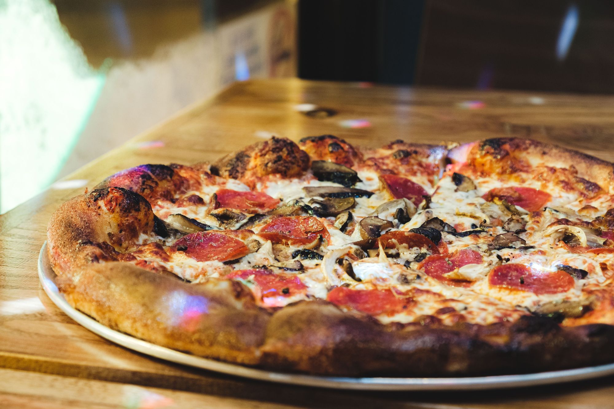 Truffle Pepperoni + Mushroom Pizza