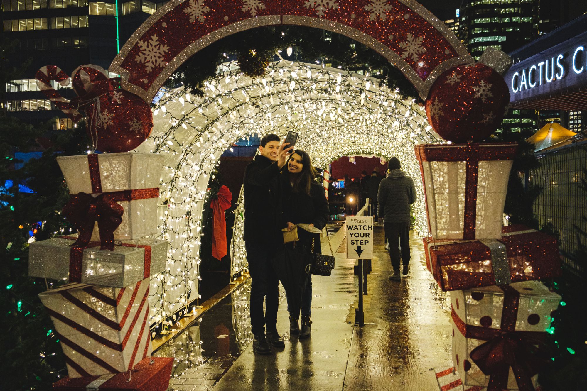 Vancouver Christmas Market Light Tunnel
