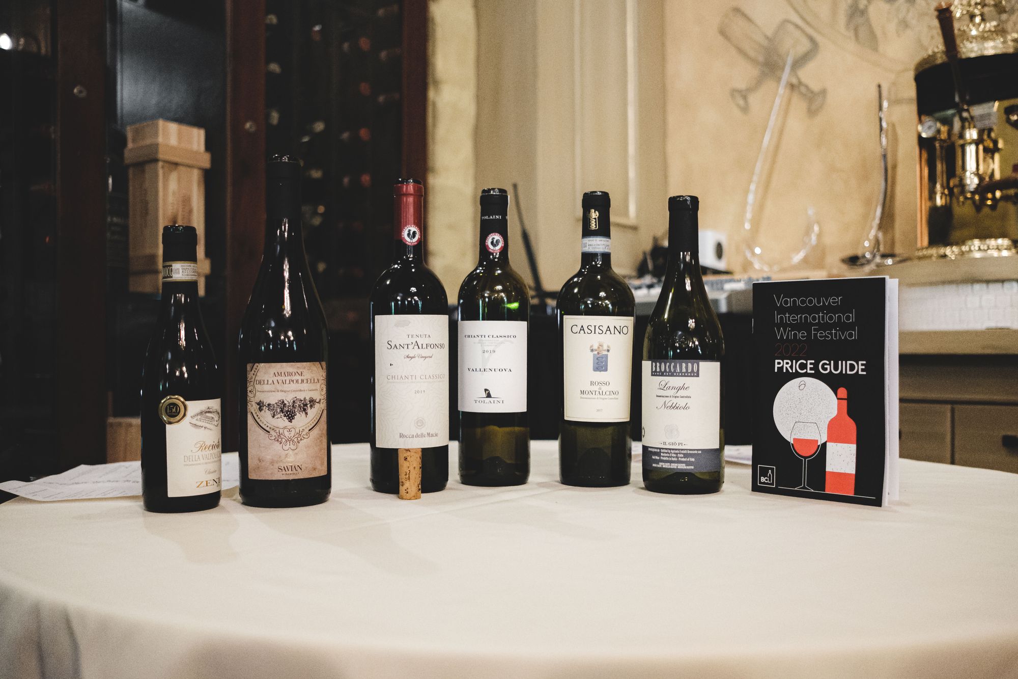 Vancouver International Wine Festival – Dine Italia – Sample Wine Lineup