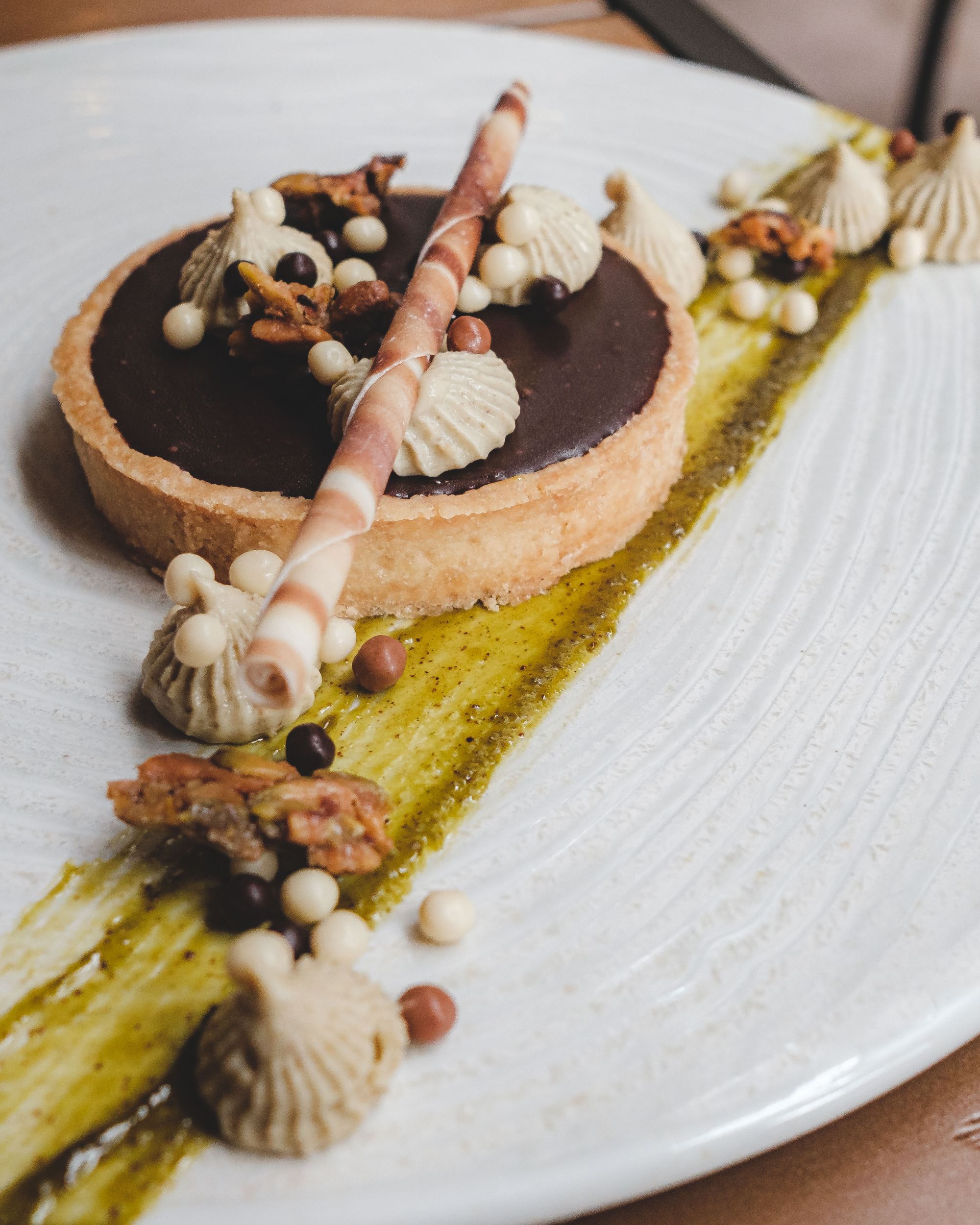 Land & Sea Restaurant Vancouver – Dark Chocolate Tart