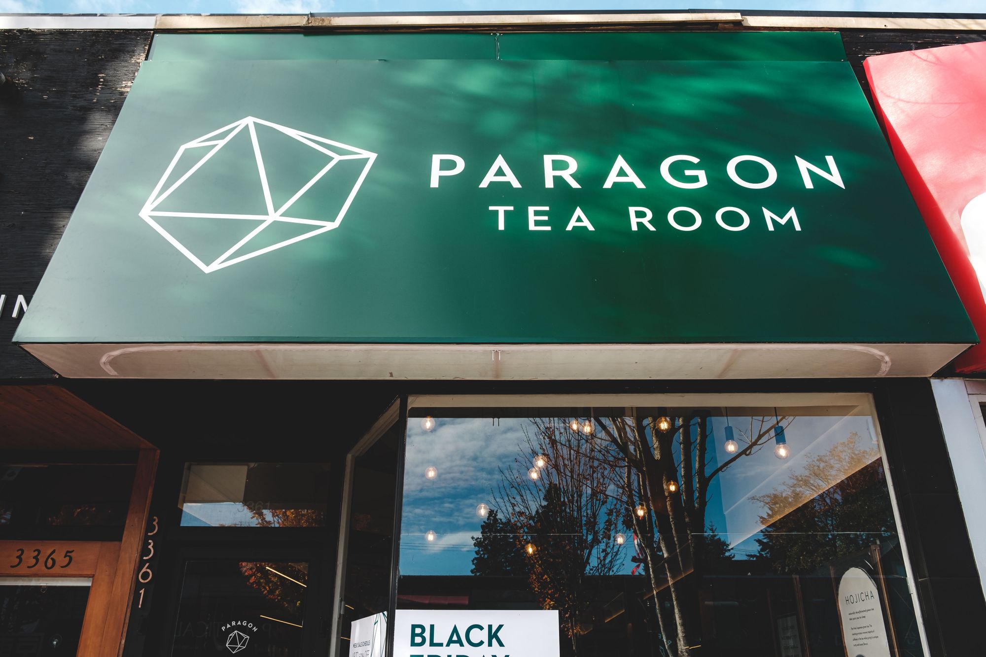 Outside Paragon Tea Room