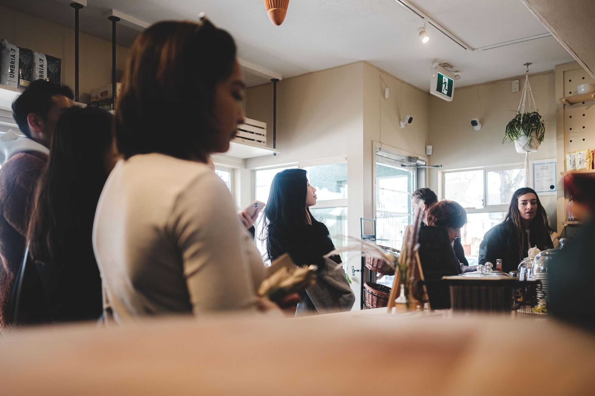 Densely packed inside Luigi di Mercato in Vancouver