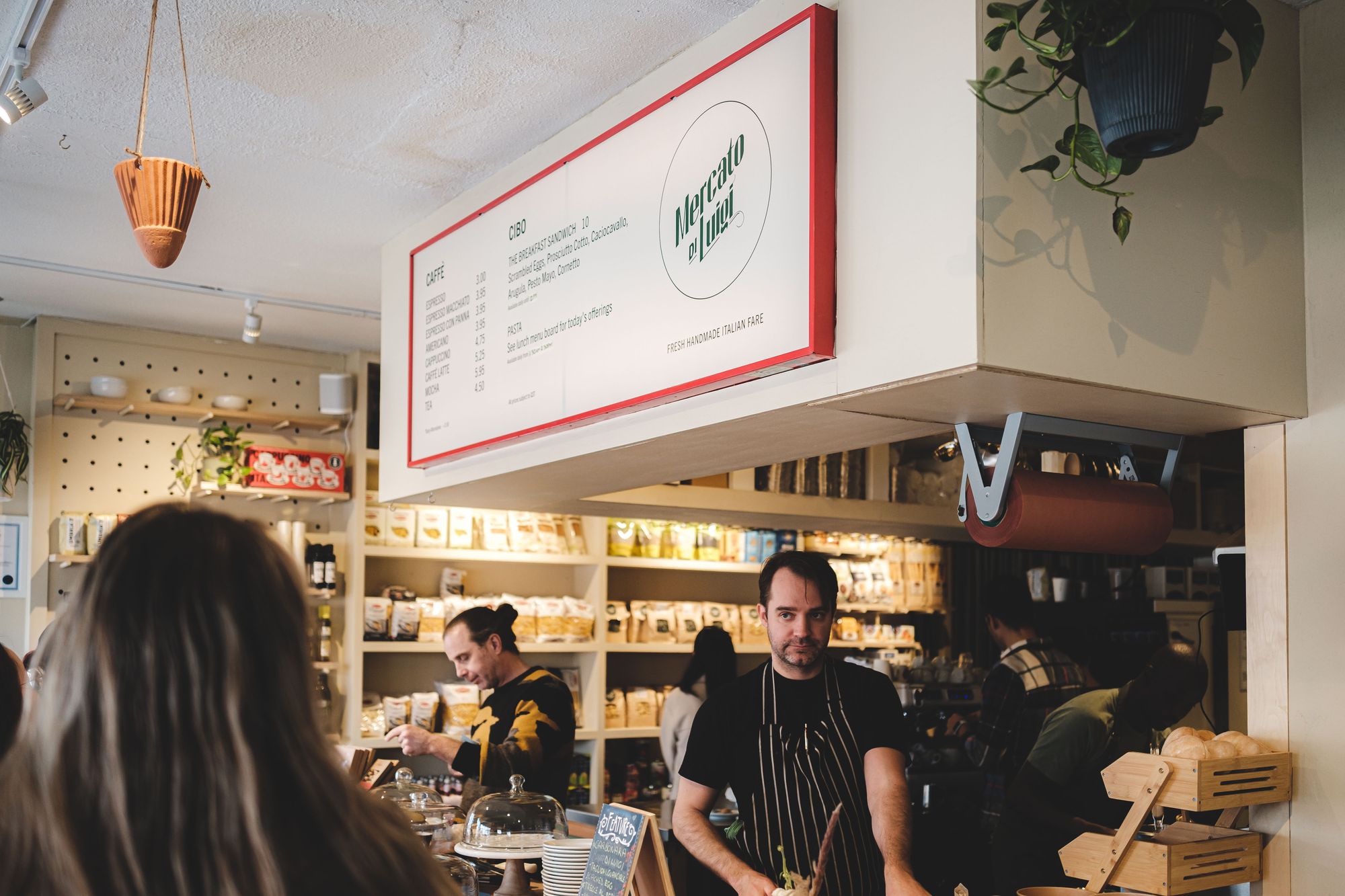 Inside Luigi di Mercato in Vancouver