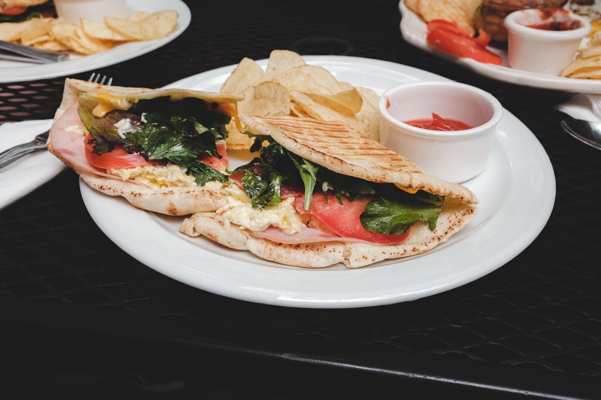Cafe Citadella Vancouver – Pita Breakfast Sandwich with Ham