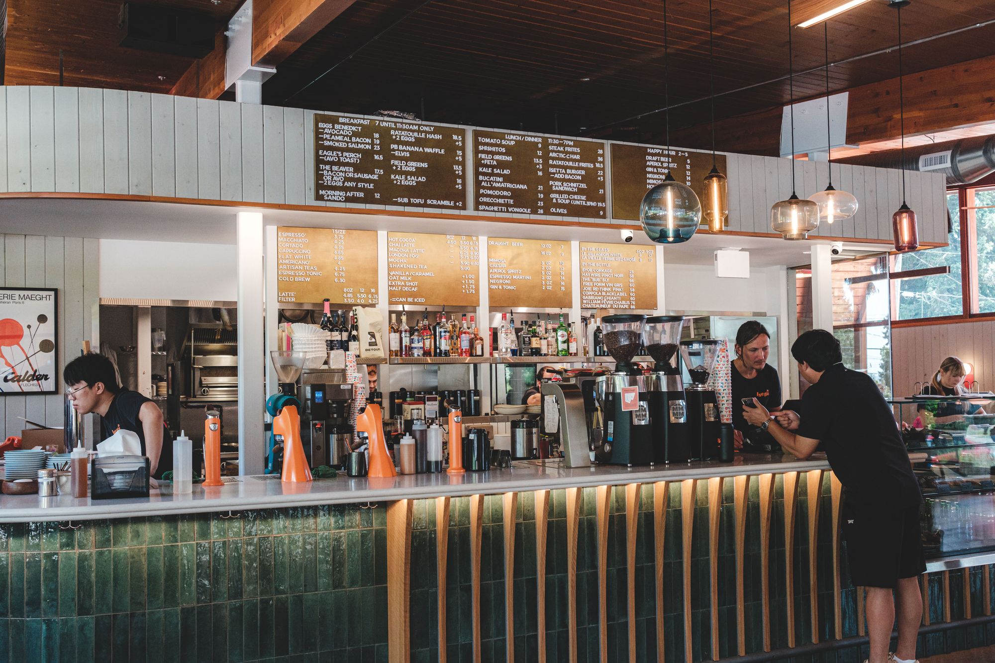 Inside Isetta Cafe West Vancouver