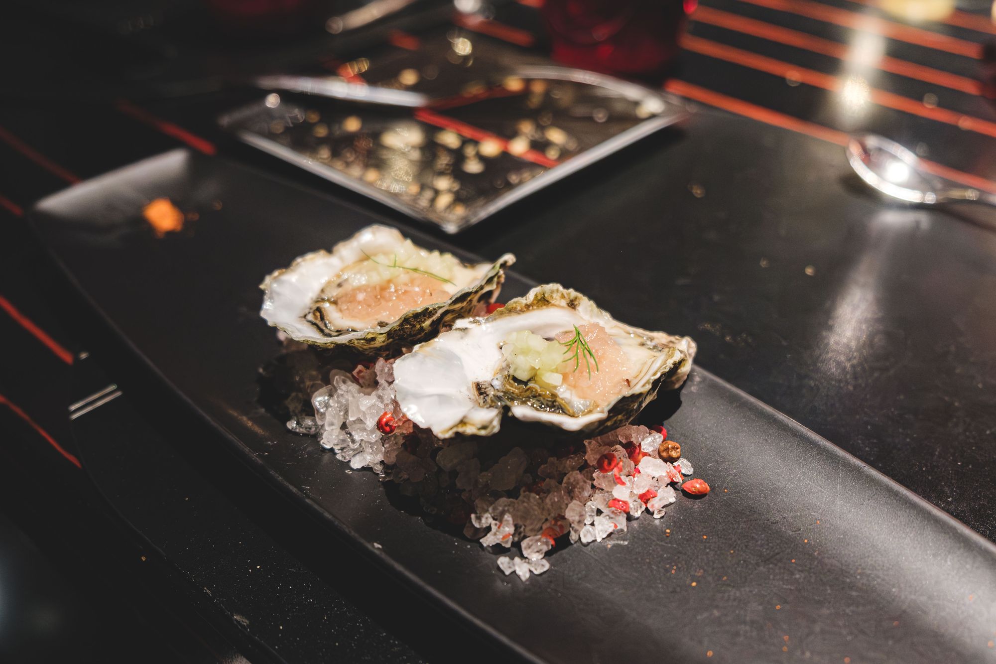 L'Atelier de Joël Robuchon – Les Huitres (Oysters)