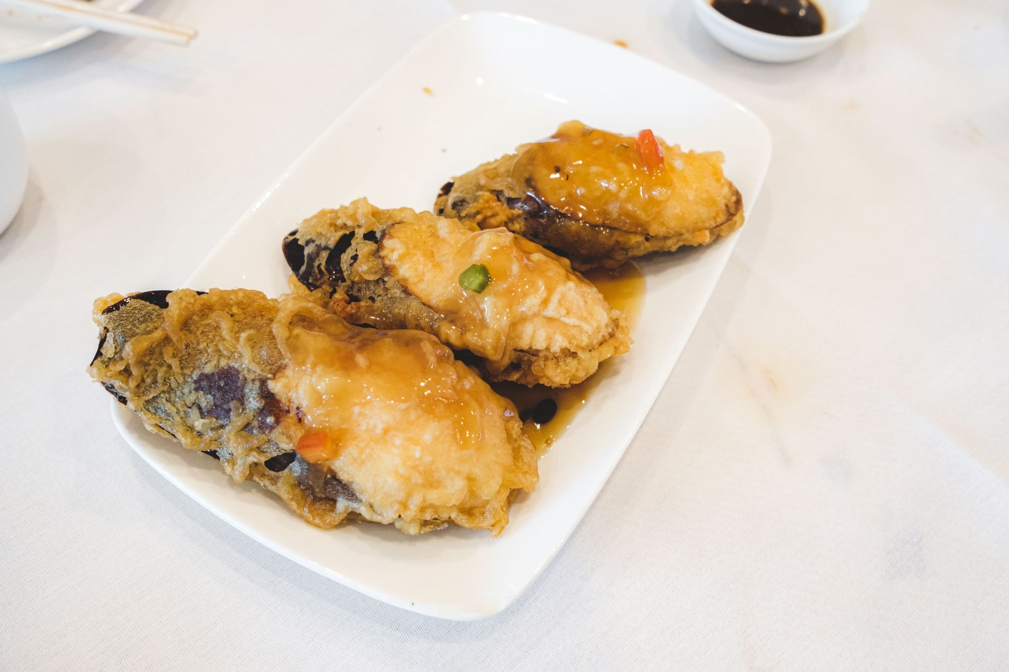 Sun Sui Wah – Deep Fried Eggplant with Shrimp Paste