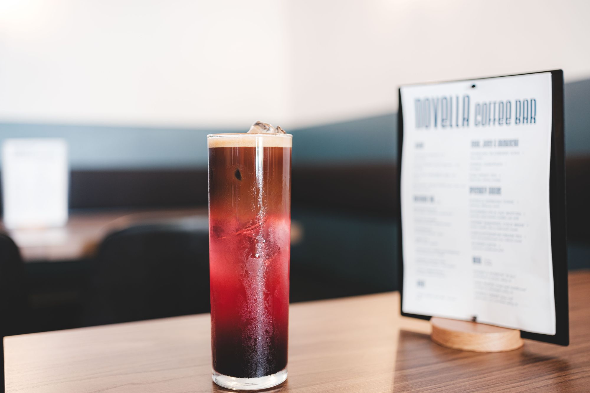 Novella Coffee Bar in Vancouver – Sparkling Blueberry Soda