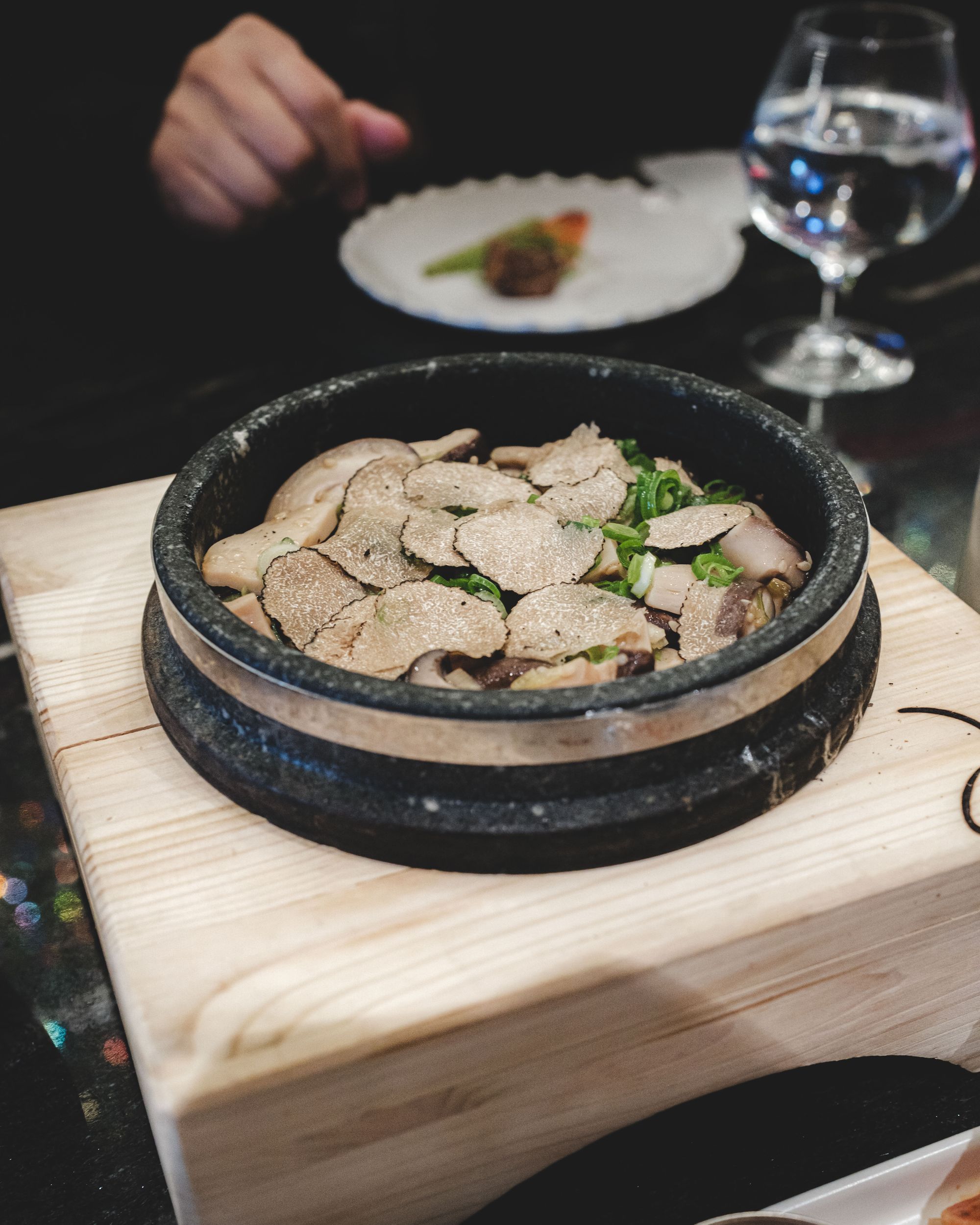 Jess' Restaurant Vancouver – Mushroom Truffle Hot Stone Rice Bowl