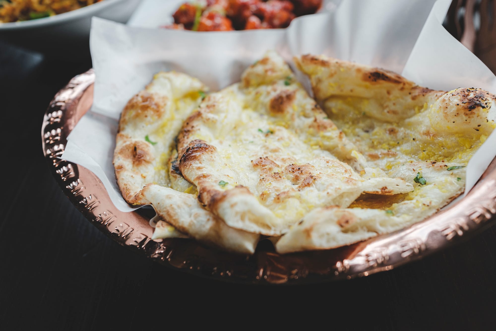 Raga Indian Restaurant in Surrey, BC – Garlic Butter Naan