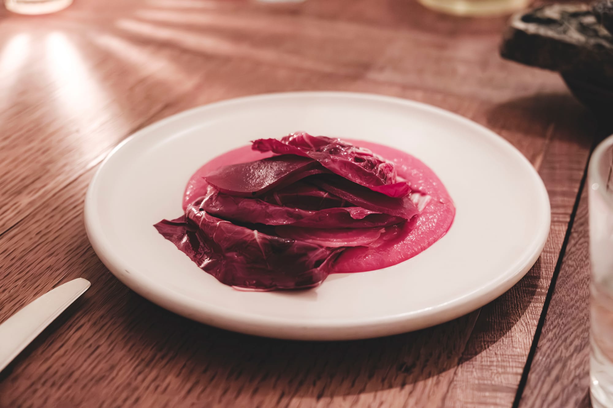 Restaurante Rosetta – Mole rosa, betabel y radicchio ($340 MXN)