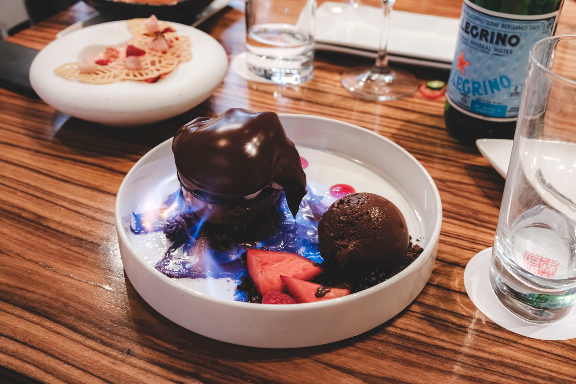 Morimoto Las Vegas – Flaming Chocolate Tart