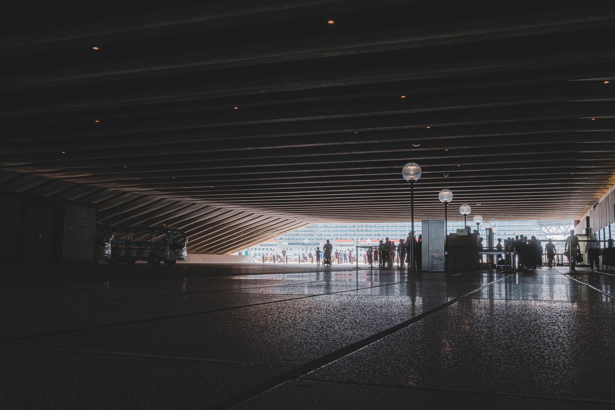 Outside Bennelong in Sydney, Australia