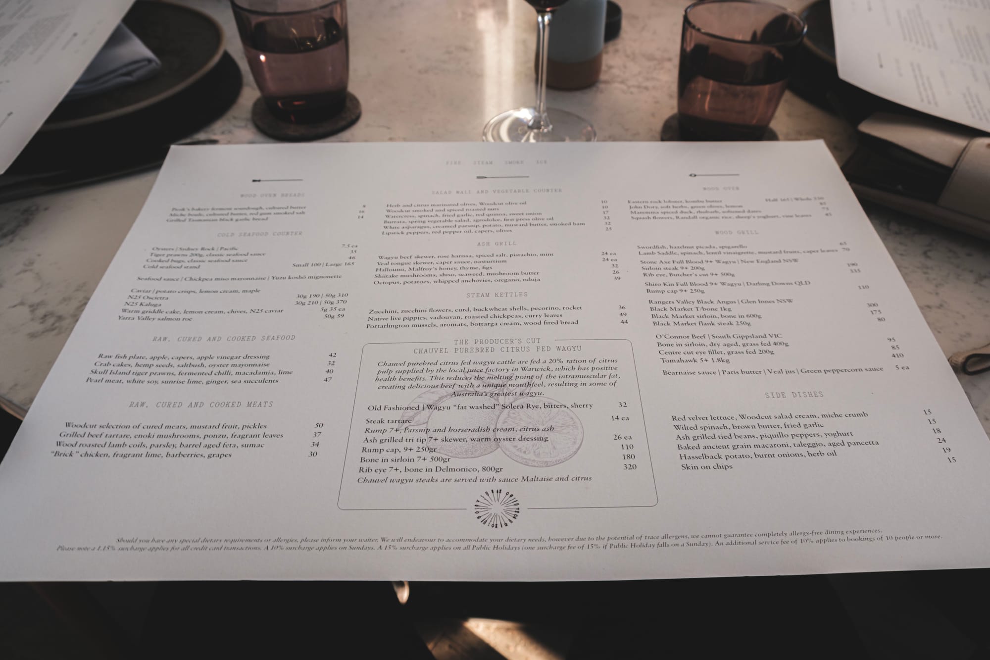 Woodcut, Sydney –&nbsp;Menu